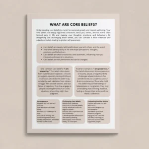 Core Beliefs Tool
